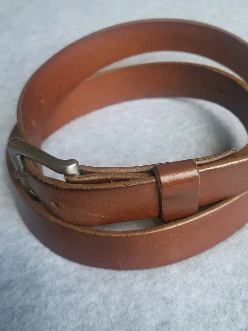 Johnston & Murphy Belt Mens 38 Black Brown Stainless Steel Buckle 75-6996 USA